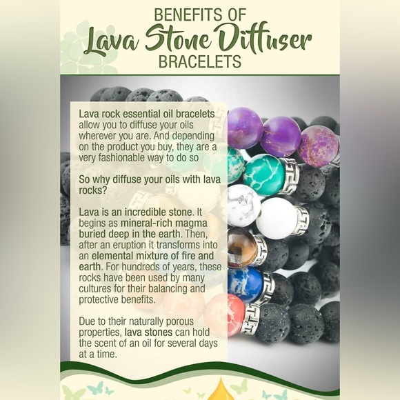 $4 NATURAL STONE LAVA ROCK BRACELET. NEW. $4 WHEN BUNDLED WITH 3 OR MORE ITEMS - Picture 8 of 16